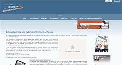 Desktop Screenshot of drivingtesttips.ie